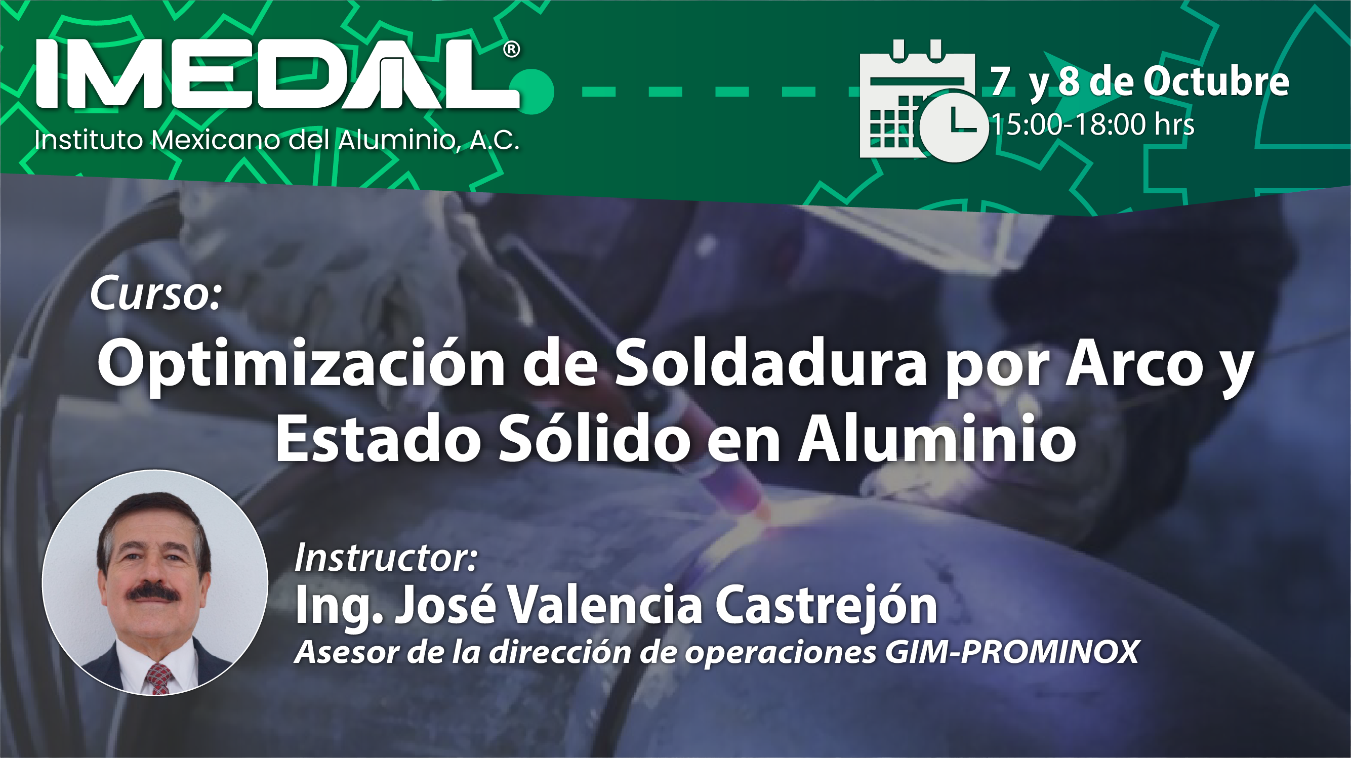 Curso:  Optimización de Soldadura por Arco y Estado Sólido en Aluminio